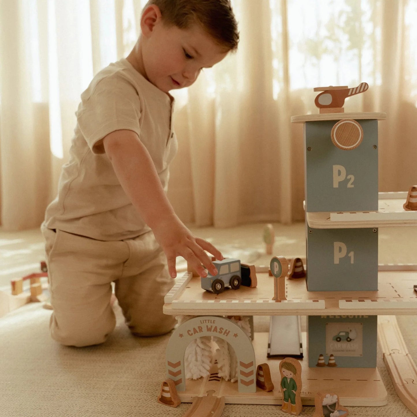 Little Dutch Wooden Parking Garage
