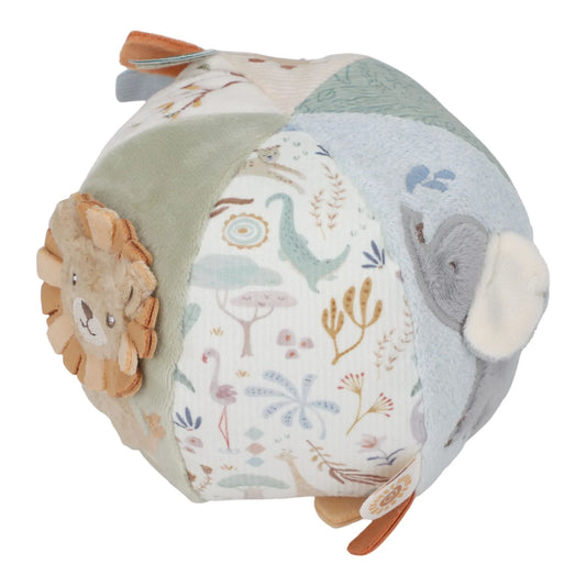 Little Dutch Soft Activity Ball - Safari Friends