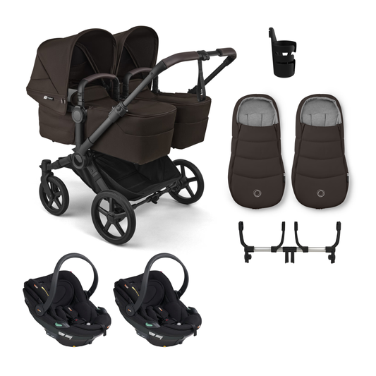 Bugaboo Donkey 6 Twin Complete Bundle with BeSafe Go Beyond 2 Travel System