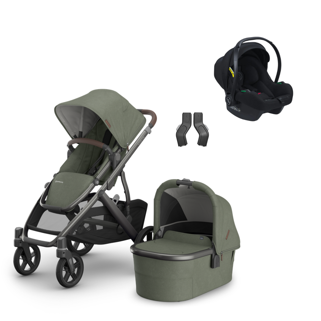UPPAbaby Vista V3 Pushchair Bundle with Avionaut Cosmo Smart Travel System