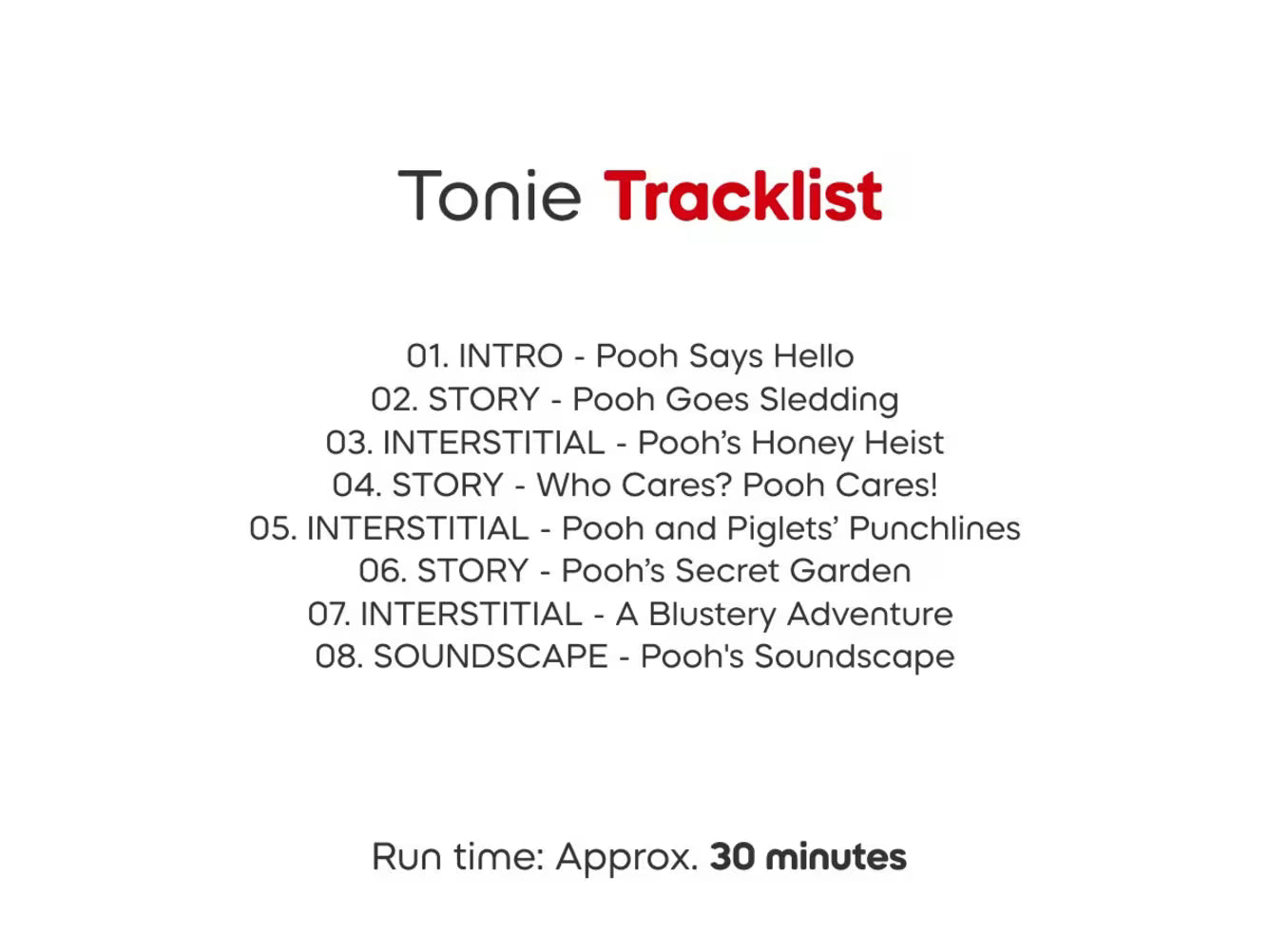 Tonies Cuddle Tonie - Winnie the Pooh