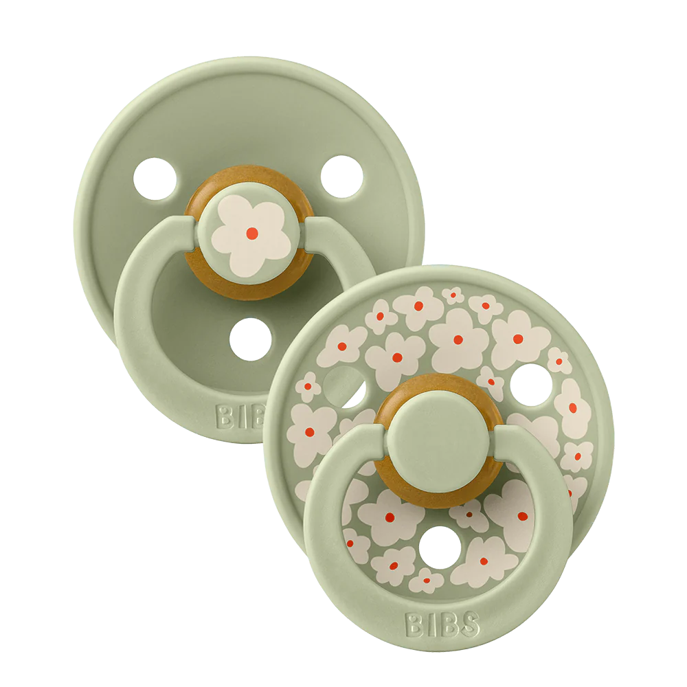 BIBS Studio 2 Pack Pacifiers Latex - Jasmine Sage Mix