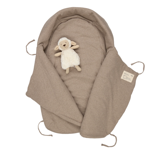 Voksi Wool Wrap Swaddle Bag - Walnut