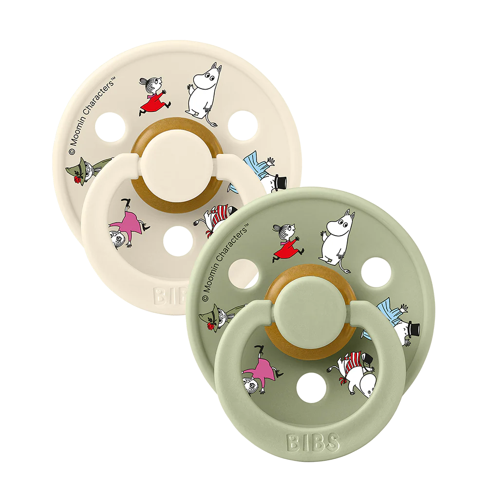 BIBS x Moomin Colour Dummies 2 pack Friends - Ivory mix