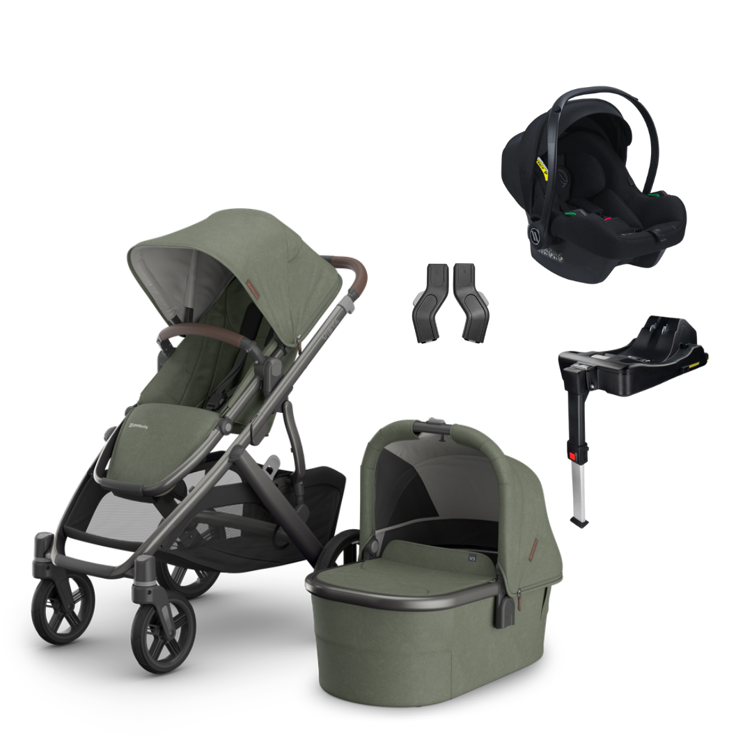UPPAbaby Vista V3 Pushchair Bundle with Avionaut Cosmo Smart Travel System