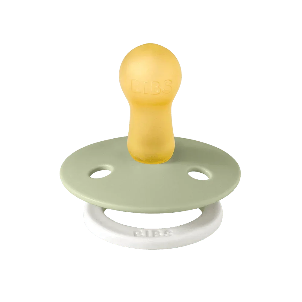 BIBS Colour GLOW 2 Pack Dummies - Sage & Cloud
