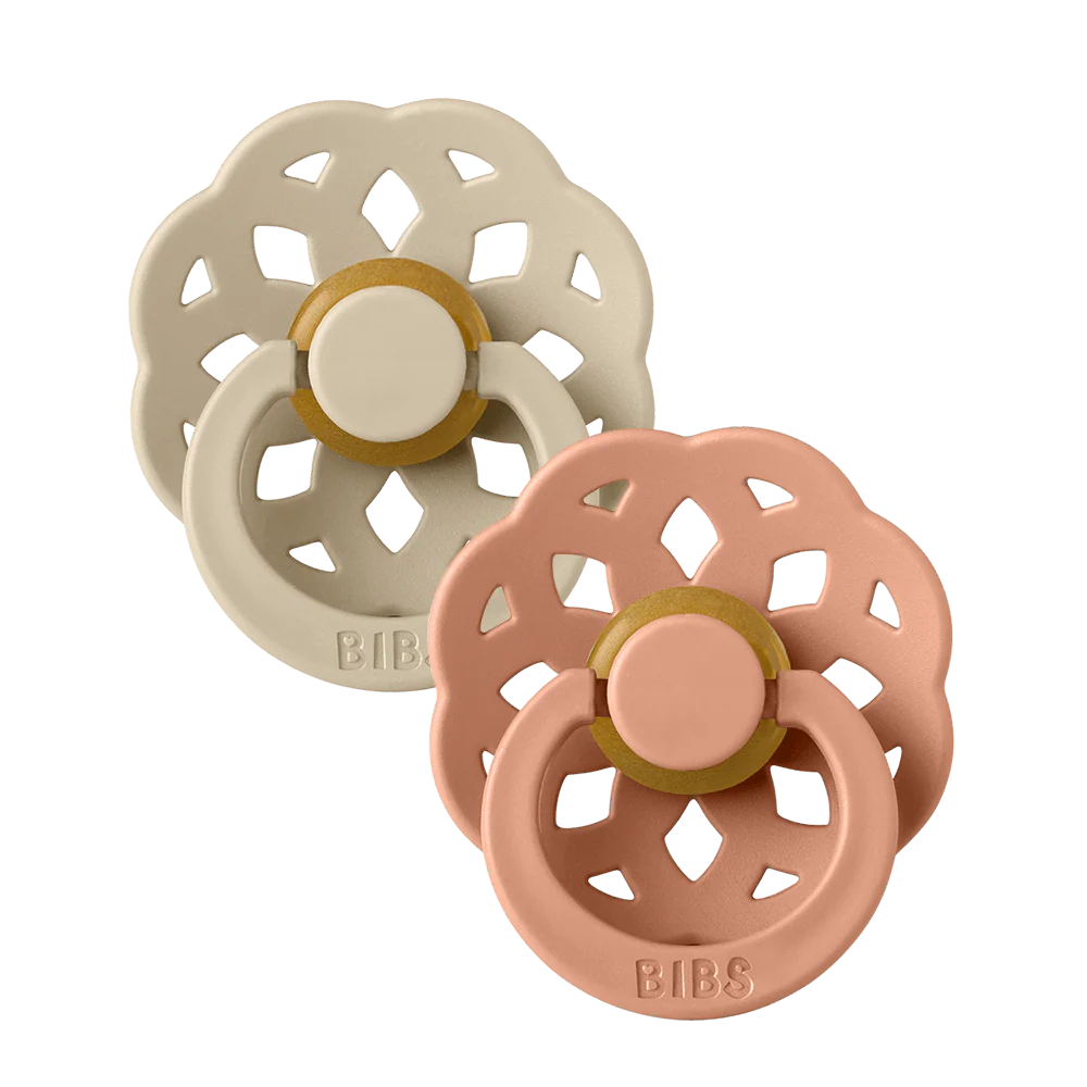 BIBS Boheme 2 Pack Dummies - Vanilla & Peach