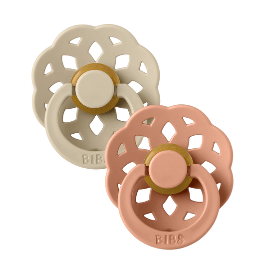 BIBS Boheme 2 Pack Dummies - Vanilla & Peach