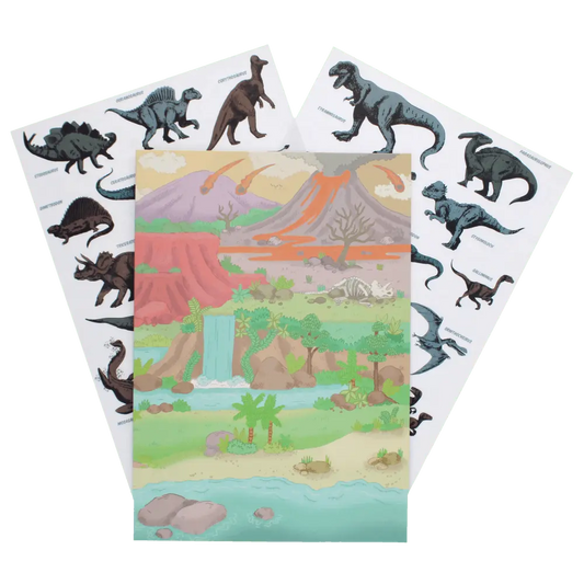 Rex London Prehistoric Land Reusable Stickers and Scenes