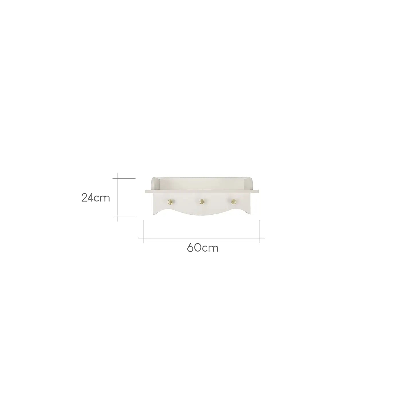 Cuddle Co Clara Nursery Shelf - Cashmere