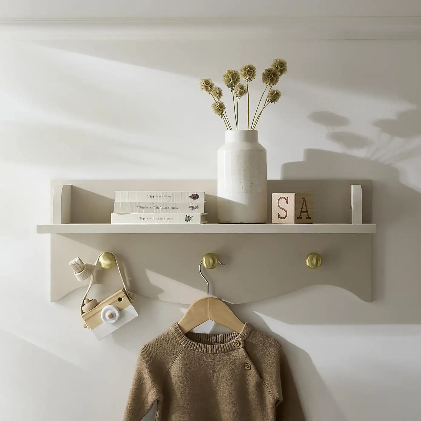 Cuddle Co Clara Nursery Shelf - Cashmere