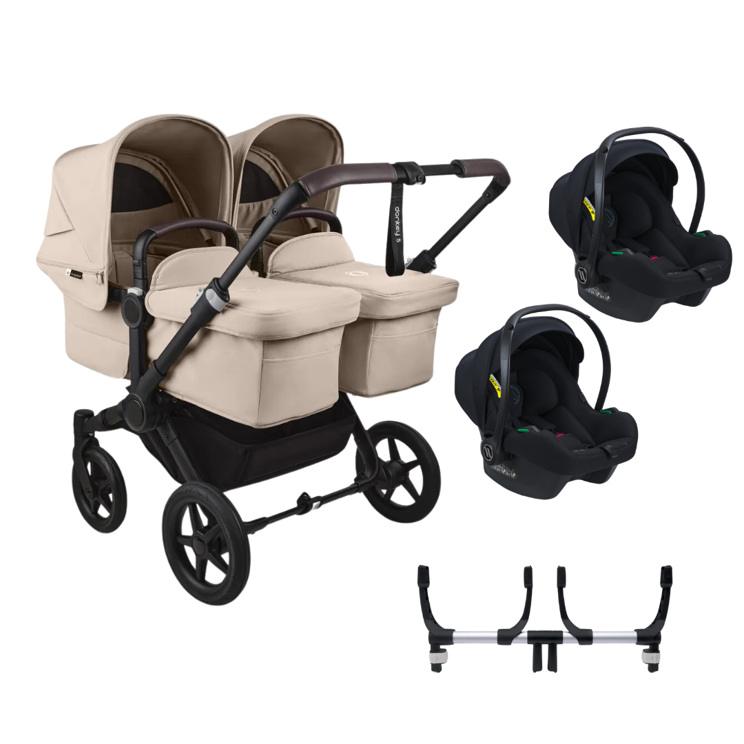 Bugaboo Donkey 5 Twin Pushchair with 2 Avionaut Cosmo Smart Travel System