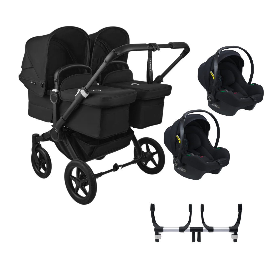Bugaboo Donkey 5 Twin Pushchair with 2 Avionaut Cosmo Smart Travel System