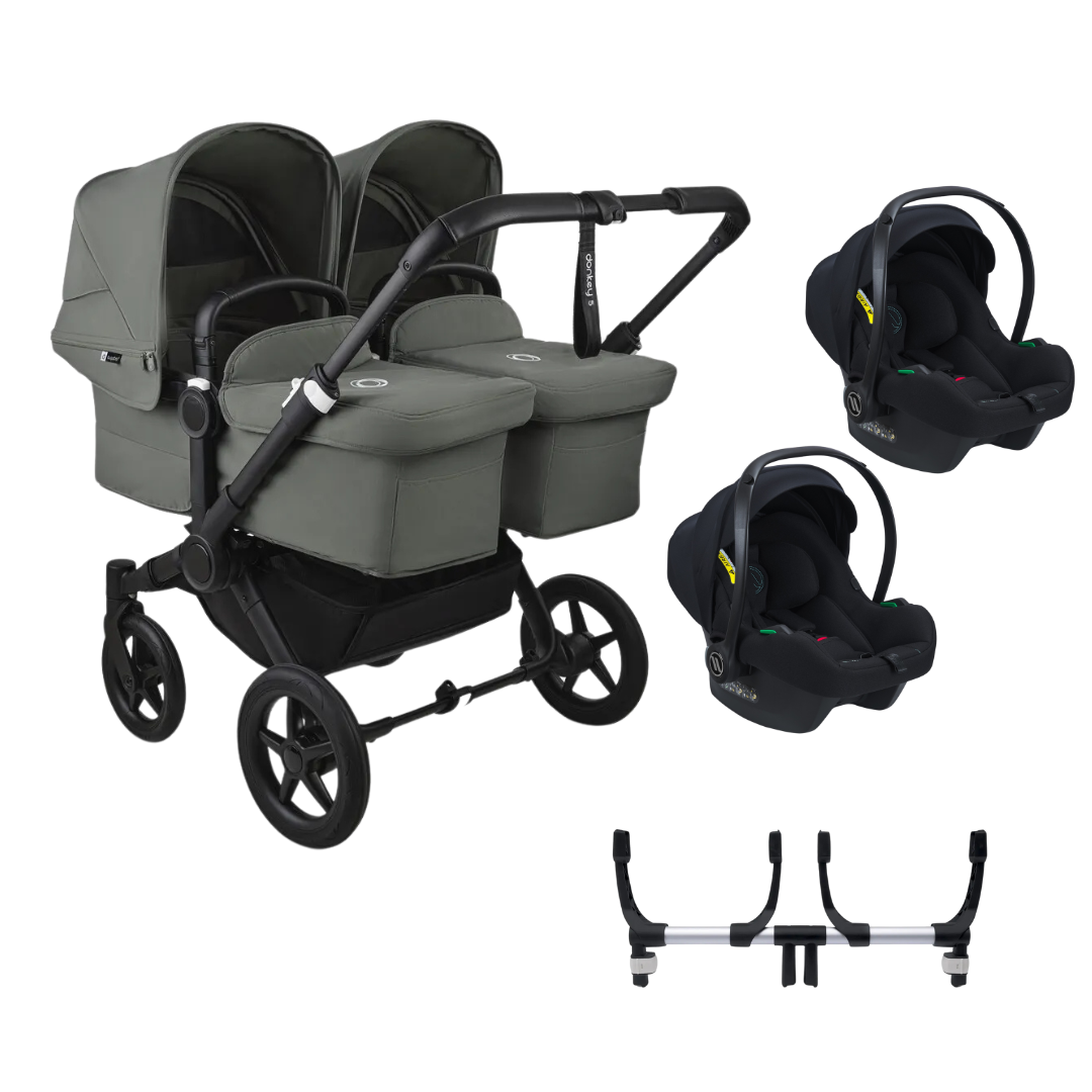 Bugaboo Donkey 5 Twin Pushchair with 2 Avionaut Cosmo Smart Travel System