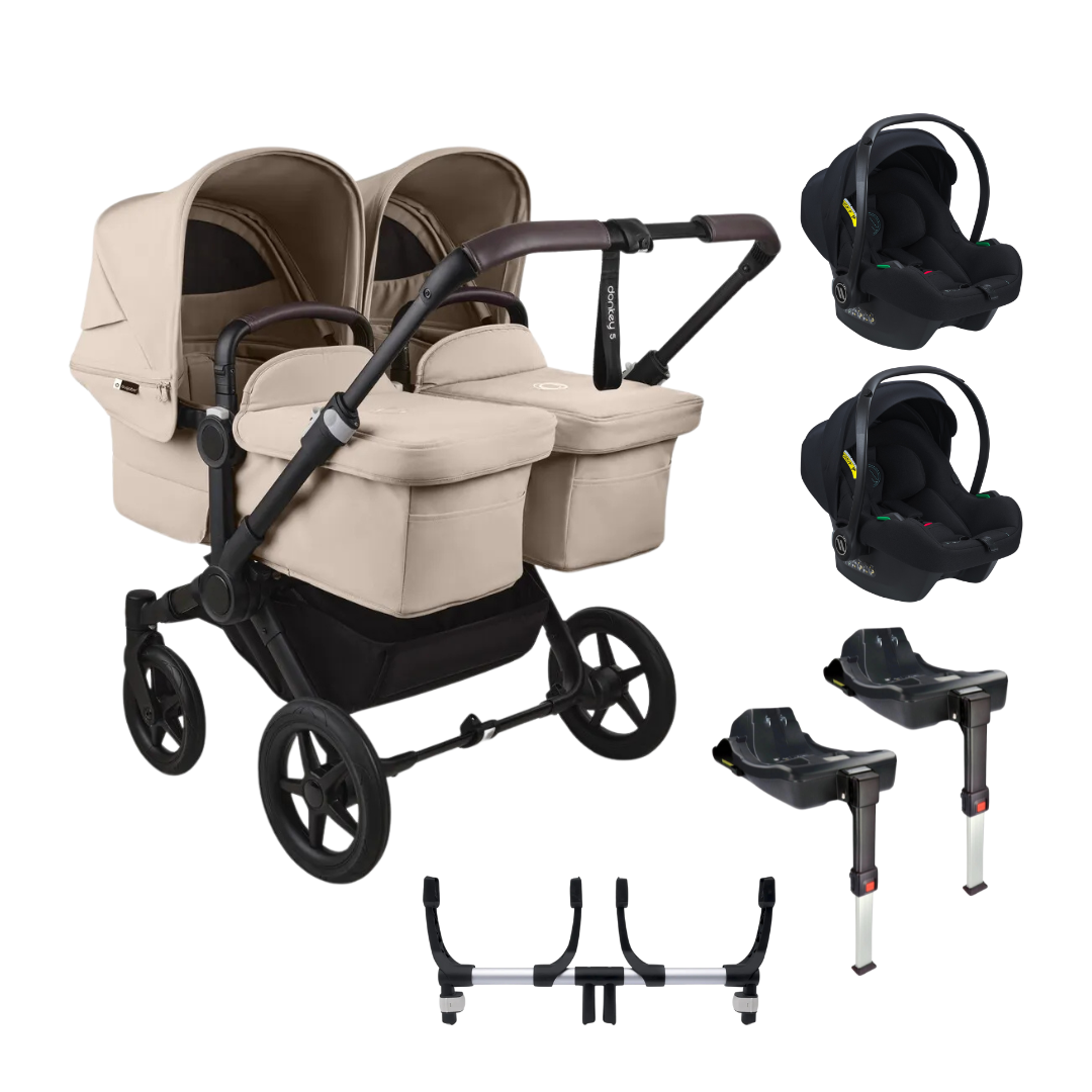 Bugaboo Donkey 5 Twin Pushchair with 2 Avionaut Cosmo Smart Travel System