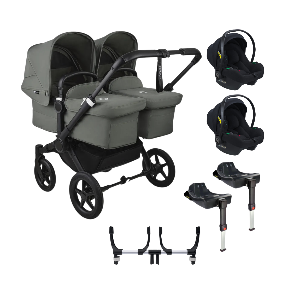 Bugaboo Donkey 5 Twin Pushchair with 2 Avionaut Cosmo Smart Travel System