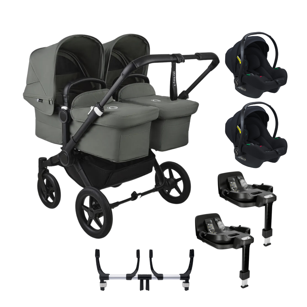 Bugaboo Donkey 5 Twin Pushchair with 2 Avionaut Cosmo Smart Travel System