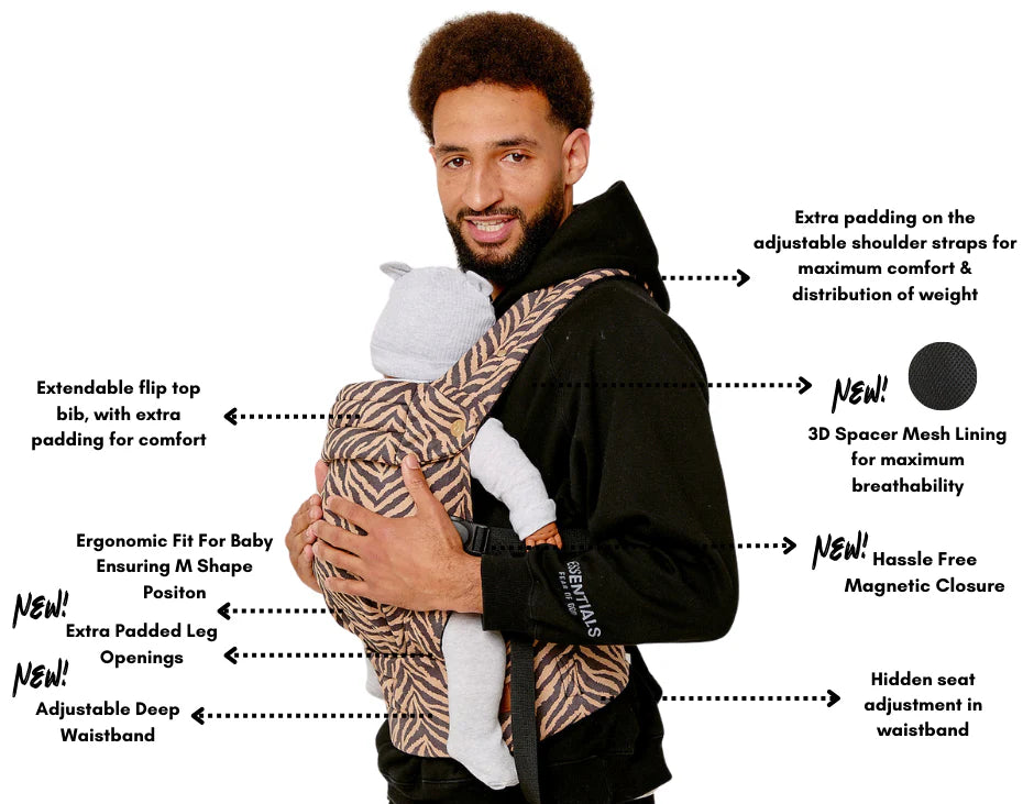 Bizzi Growin Nomad Air Baby Carrier - Zebrano