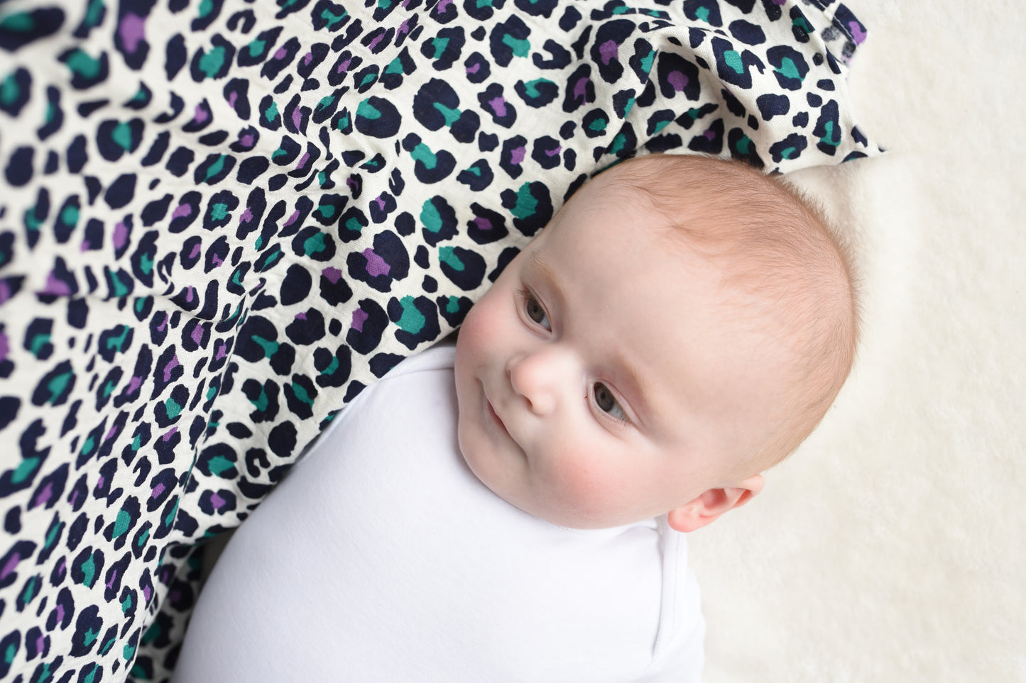 Etta Loves Muslin XL - Leopard Purple image 1