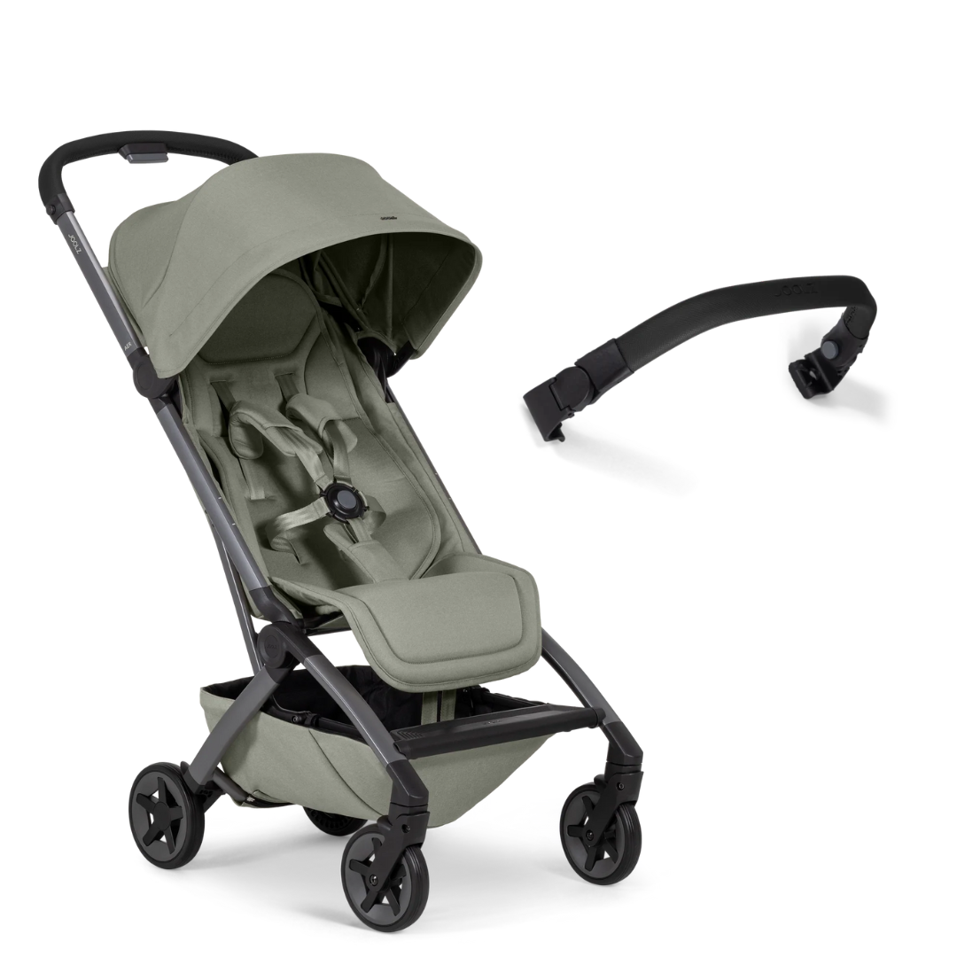 Joolz Aer2 Compact Pushchair with Bumper Bar - Sage Green/Black