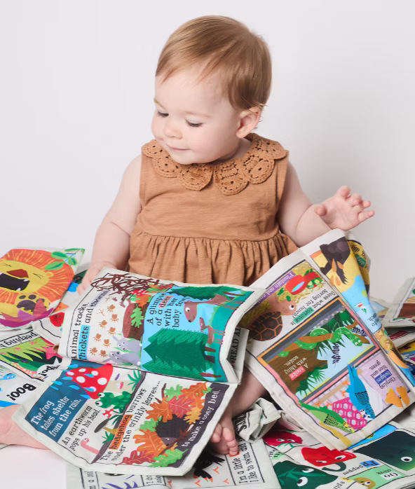 Jo & Nick's Nursery Times Crinkly Newspaper Book - We Love Our Pets