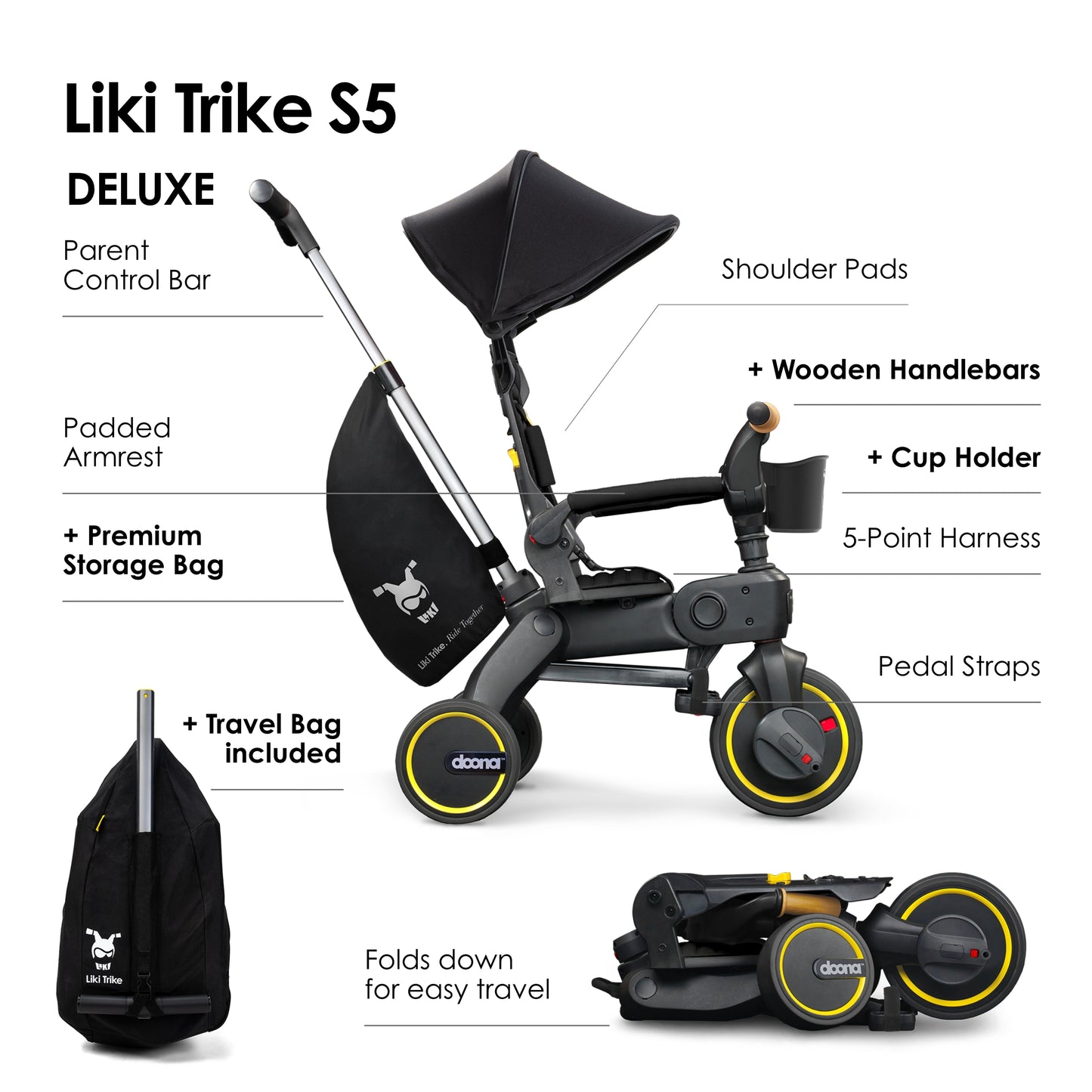 Doona Liki Trike S5 - Nitro Black