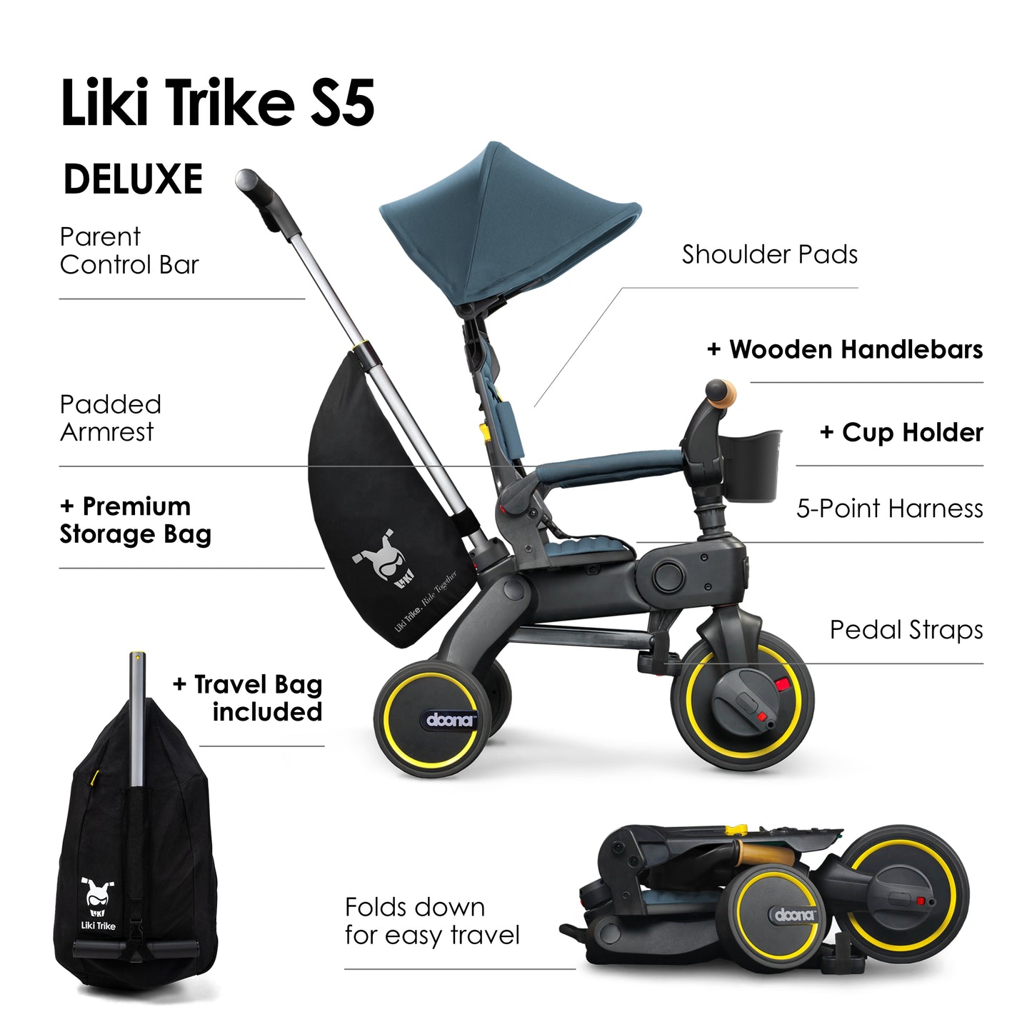 Doona Liki Trike S5 - Ocean Blue