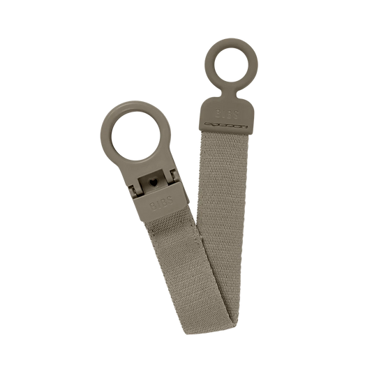 BIBS Dummy Clip Loop - Dark Oak