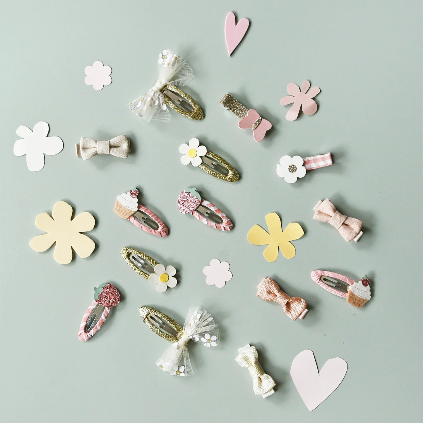 Rockahula Daisy Tulle Bow Clips
