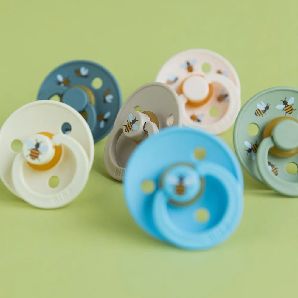 BIBS STUDIO Colour Dummies 2 Pack Bumblebee - Ivory/Petal