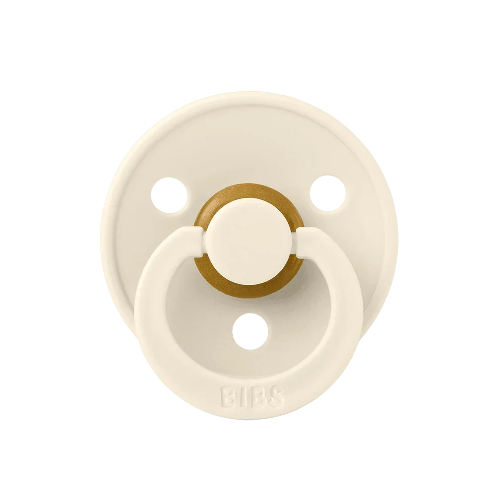 BIBS Colour 2 Pack Dummies - Ivory & Dark Oak