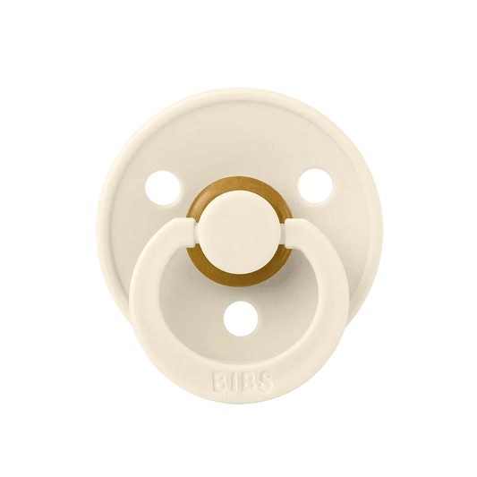 BIBS Colour 2 Pack Dummies - Ivory & Dark Oak
