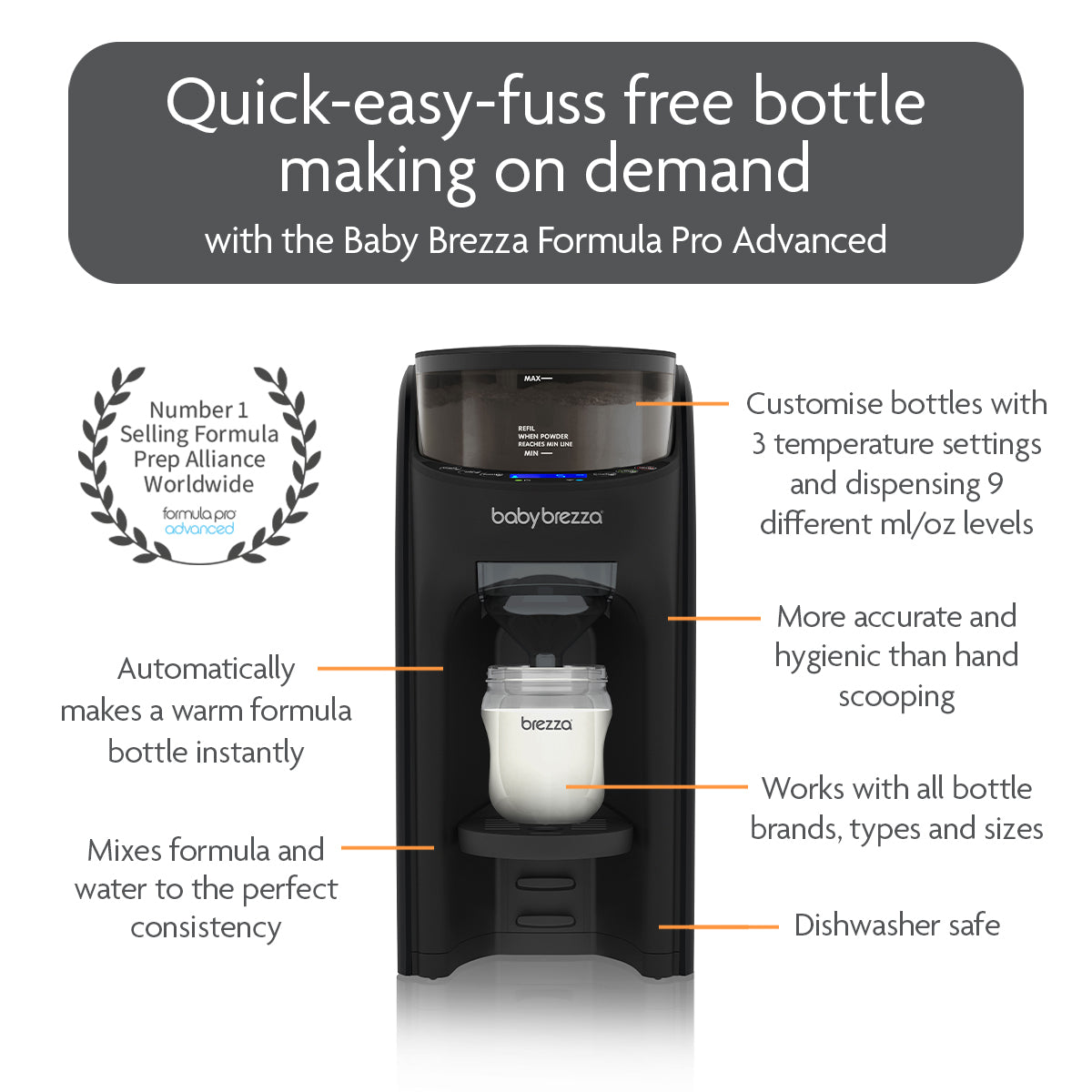 Baby Brezza Formula Pro Advanced - Black