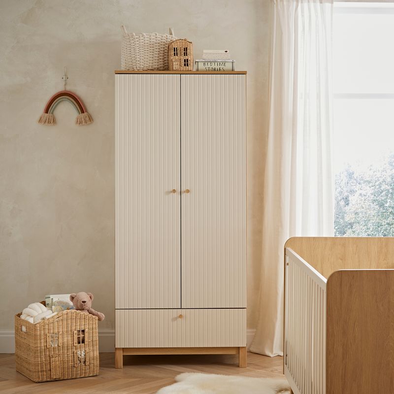 Cuddle Co Remi 3 Piece Nursery Furniture Set Oak & Cashmere