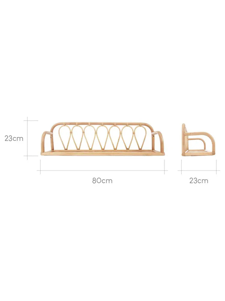 CuddleCo Aria Rattan Shelf - Large