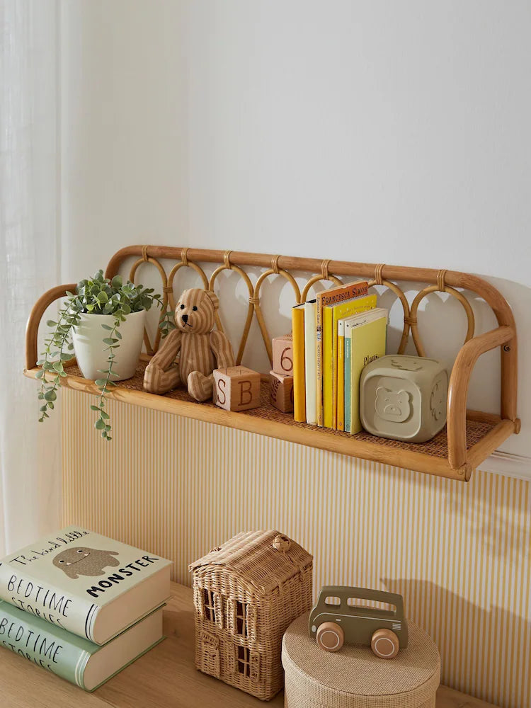 CuddleCo Aria Rattan Shelf - Large