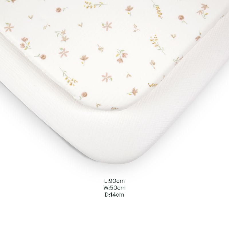 CuddleCo Universal Co-Sleeper Bedside Crib Sheets - Cashmere Meadow