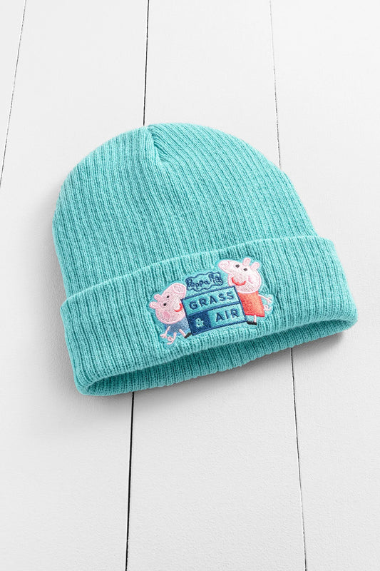 Grass & Air x Peppa Pig Beanie Hat Blue