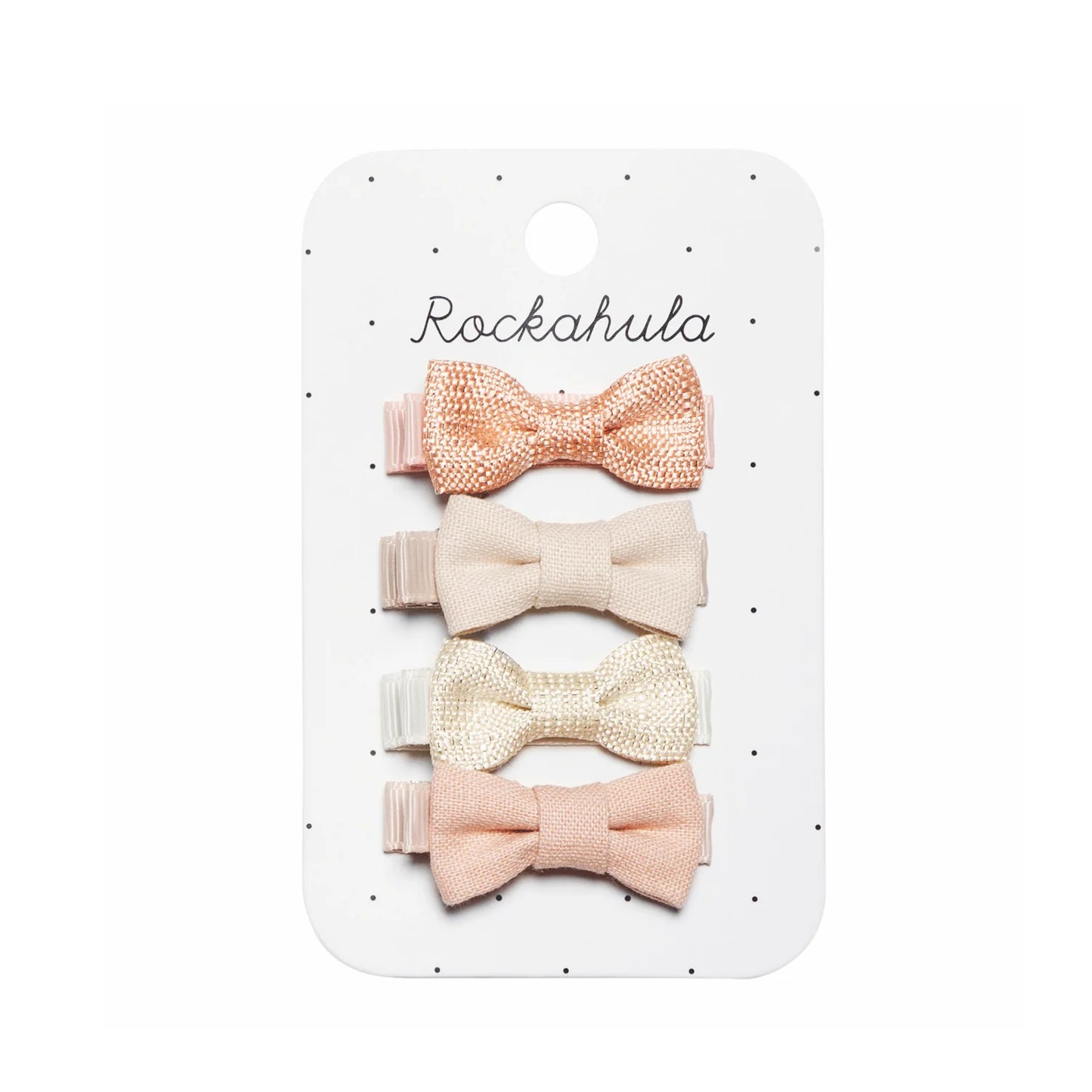 Rockahula Linen Mini Bow Clips