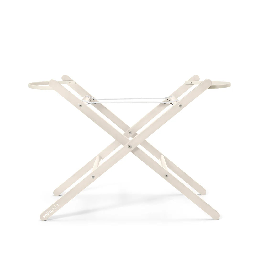 SnuzBaskit Moses Basket and Folding Stand - Barley & Cashmere