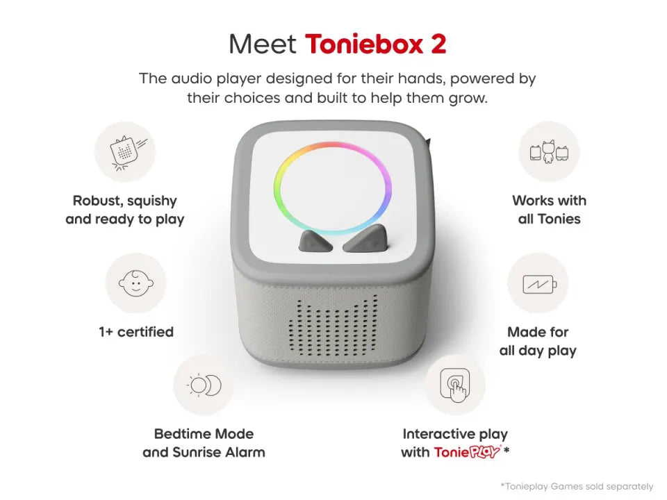 Tonies - Toniebox 2 Starter Set - Moon Grey