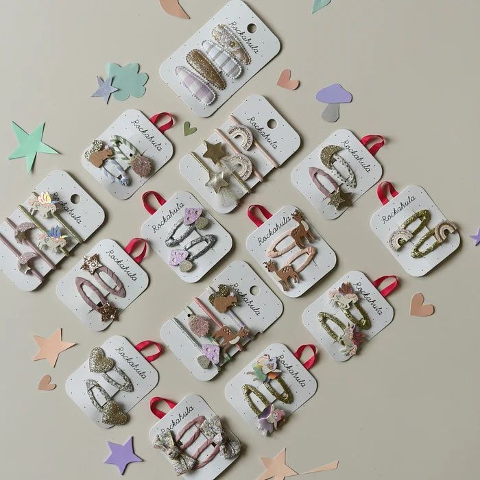 Rockahula Fairytale Floral Twisty Bow Clips