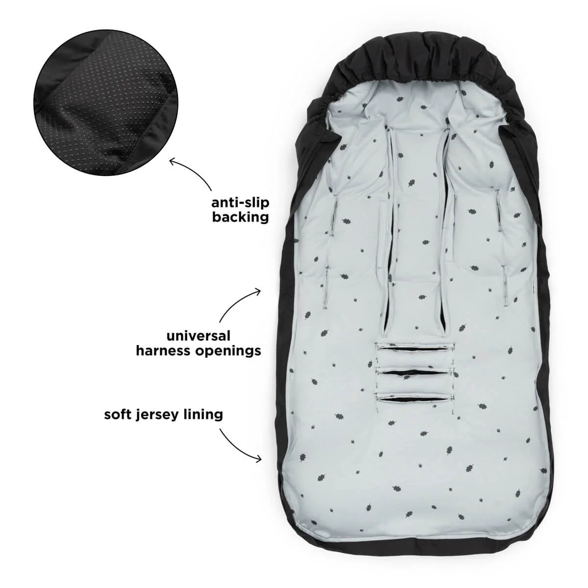 Done by Deer Winter Footmuff - Black