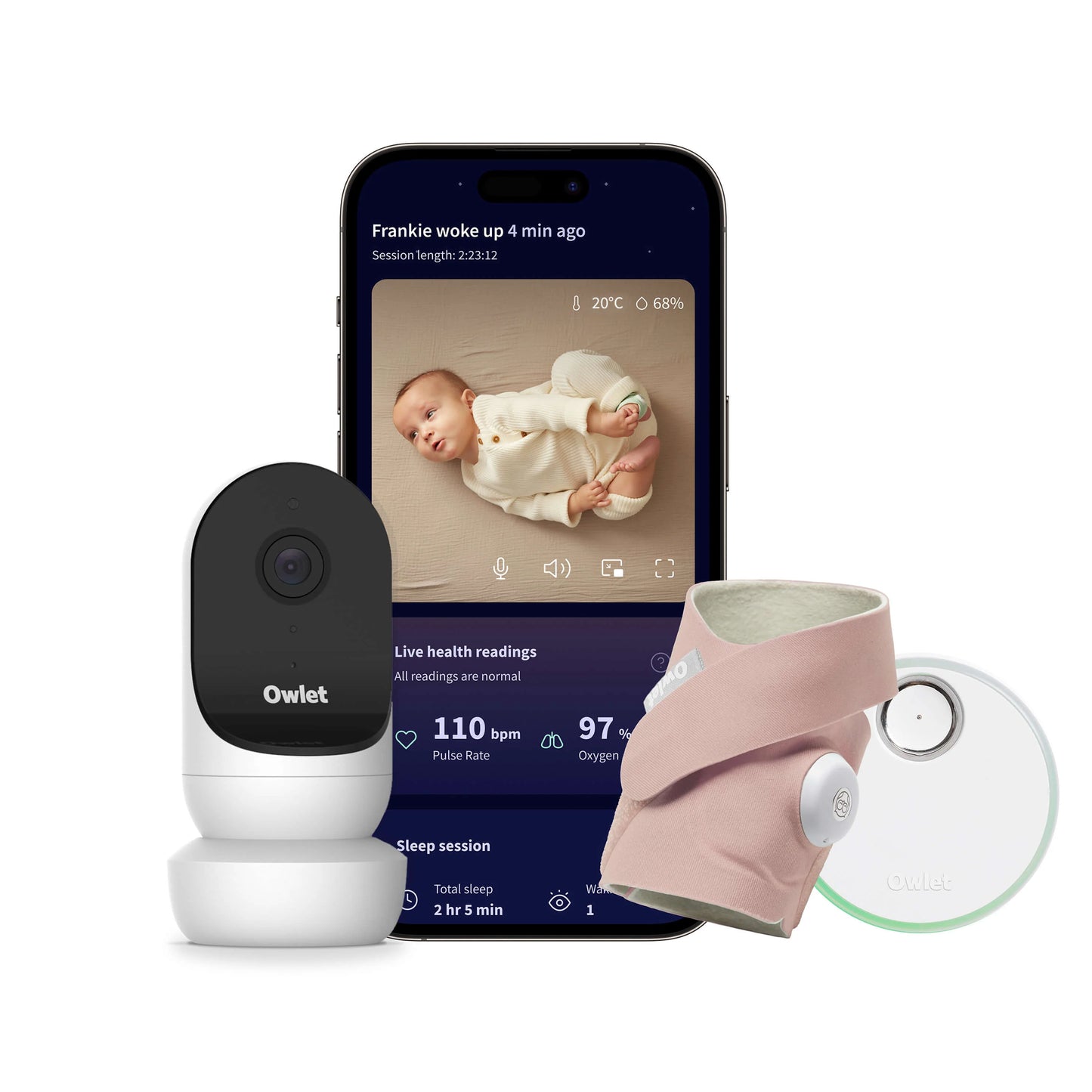 Owlet Dream Sock and Cam 2 Bundle