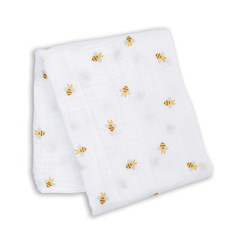 Lulujo Muslin Swaddle - Bees