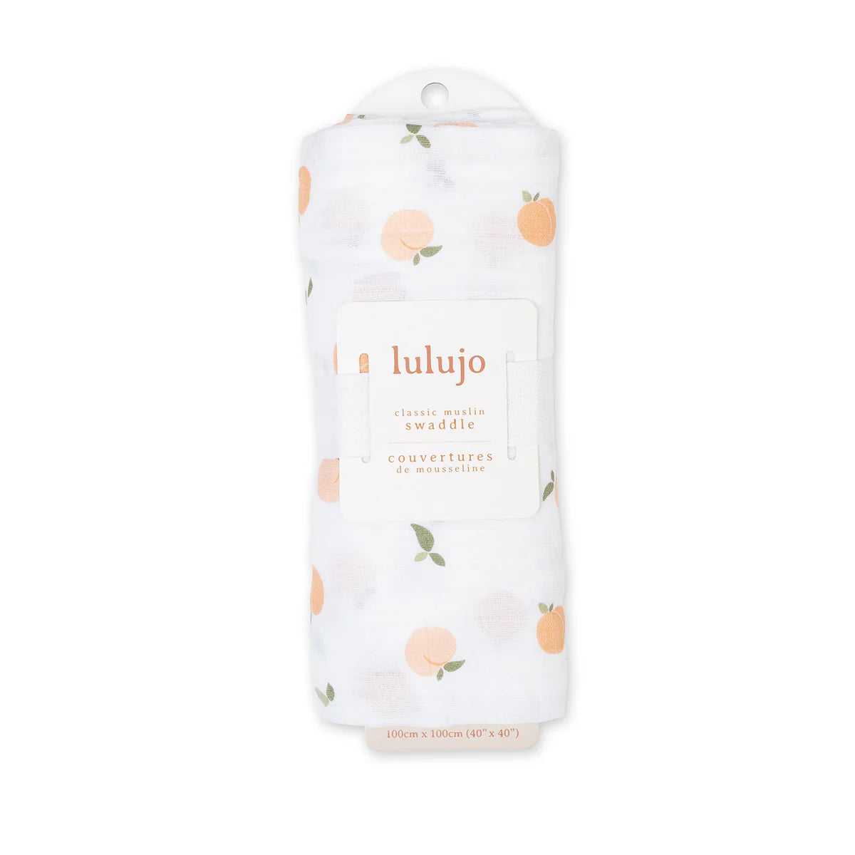 Lulujo Muslin Swaddle - Peaches