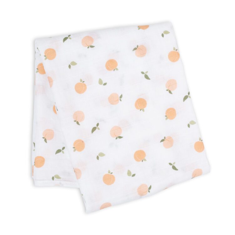 Lulujo Muslin Swaddle - Peaches