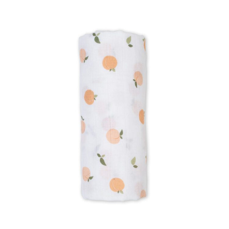 Lulujo Muslin Swaddle - Peaches