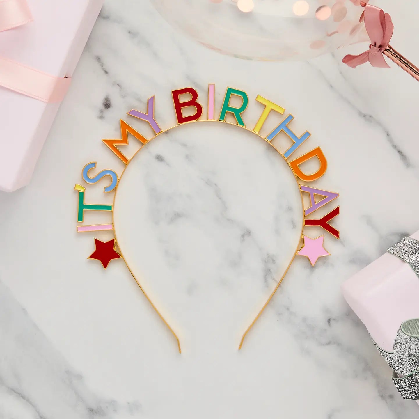 Hootyballoo 'It's My Birthday' Metal Headband