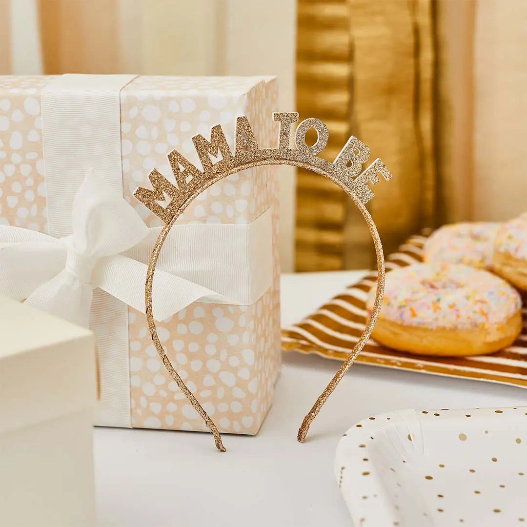 Hootyballoo Gold ‘Mama To Be’ Headband